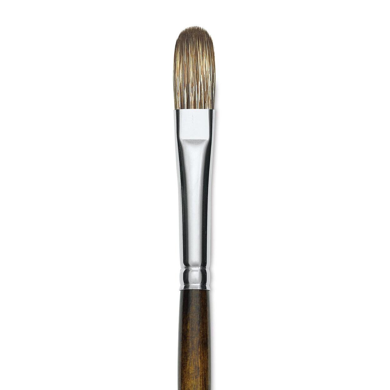 Silver Brush Monza Synthetic Mongoose Artist Brush - Long Handle, Filbert, Size 10